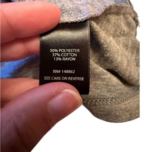 Women’s torrid 00 Grey Striped Vintage Triblend Crew Neck Short Sleeve Tee 12 - Picture 8 of 9